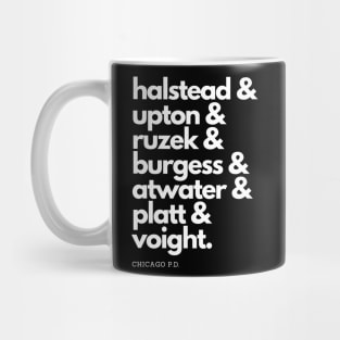 Chicago PD Squad Goals (White Text) Mug